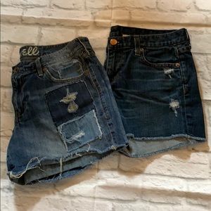 Bundle of denim shorts